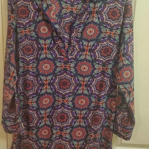 Victoria's Secret Mayfair Comfy Sleepshirt Boho Print Pink Purple Size Small/P - Picture 3 of 10